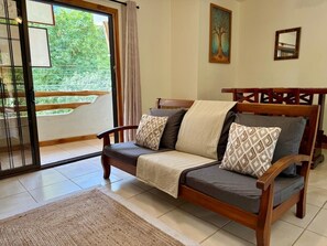 TV, books - Villa ALMENDRO of Villas Solar, Walk to Beach, Best Surf, Market and Restaurants (Santa Teresa)