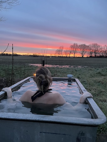 Outdoor pool. Bremsmaj Farm Holiday