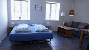 Apartment, 1 Schlafzimmer, Blick auf den Innenhof, Eckzimmer (4 Voksne ) | Wohnzimmer