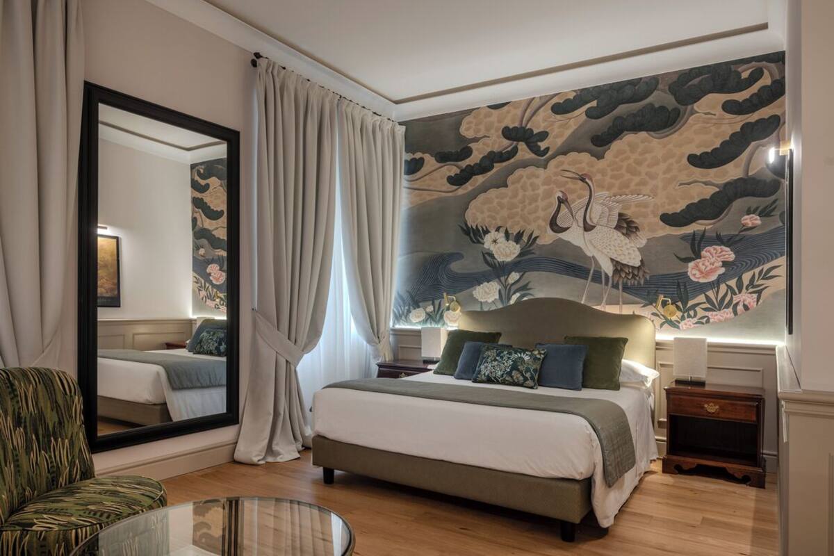 精緻雙人房 | 意大利 Frette 床單、高級寢具、羽絨被、特厚豪華床墊