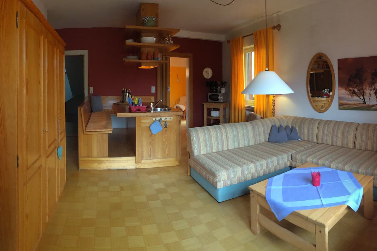 Apartemen, balkon (Silberdistel) | Area keluarga | TV layar datar