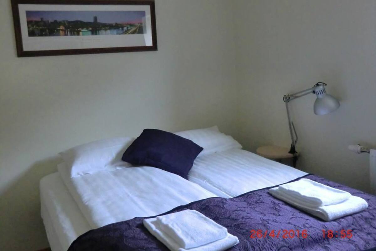 Double or Twin Room, Shared Bathroom | Blackout curtains, free cots/infant beds, free WiFi, bed sheets