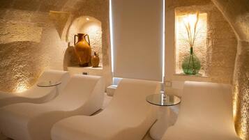 Turkish bath/hammam, body treatments, facials, 2 treatment rooms