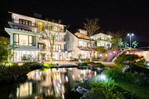 Front of property – evening/night