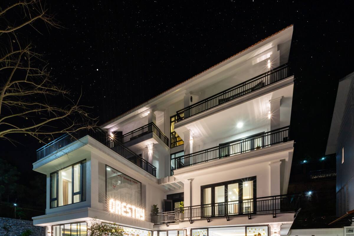 Front of property – evening/night