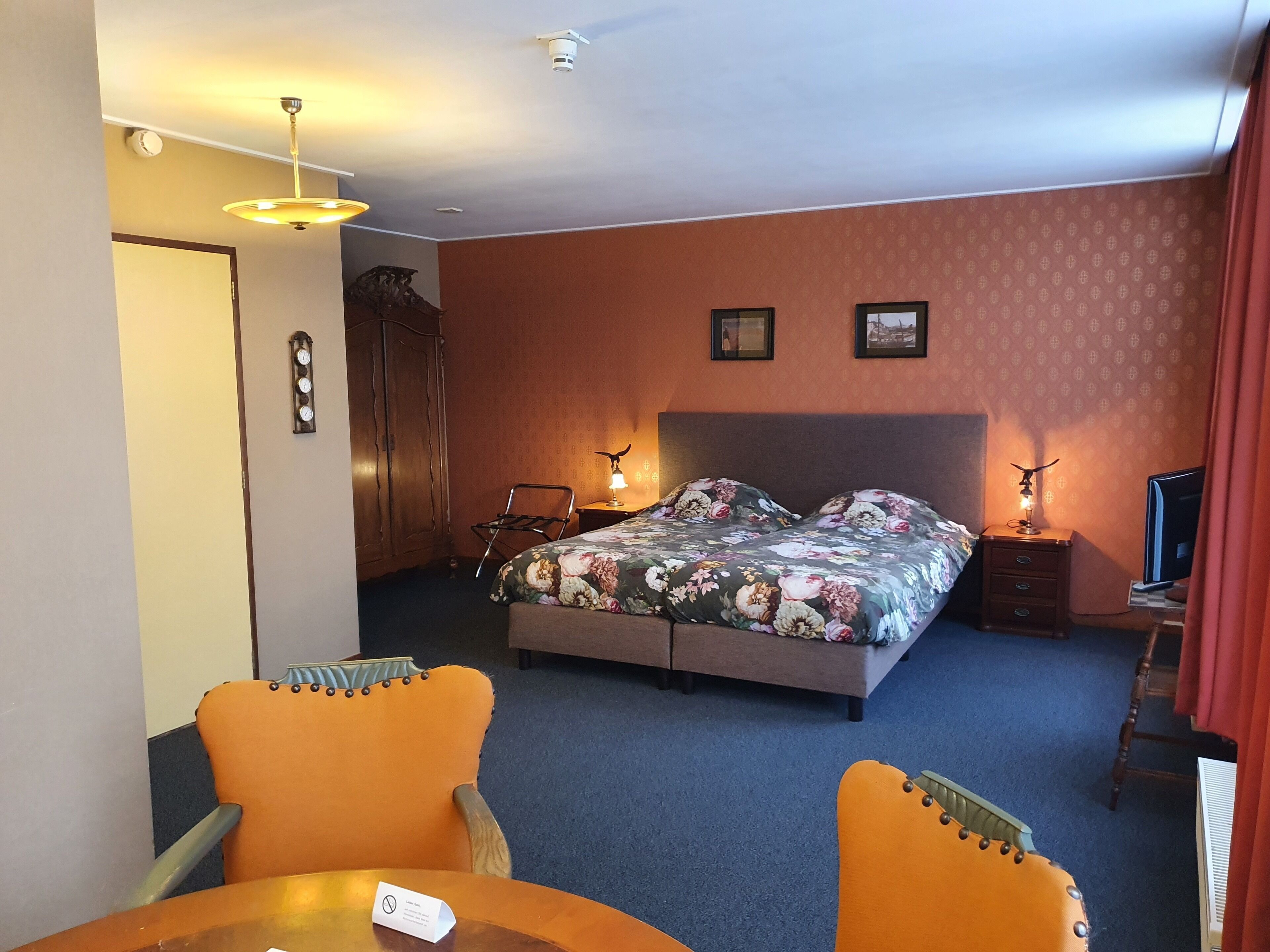 Premium bedding, Select Comfort beds, desk, iron/ironing board