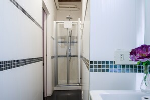 Appartement, 2 chambres | Douche de la salle de bain