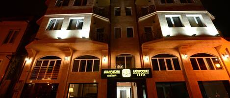 Front of property – evening/night