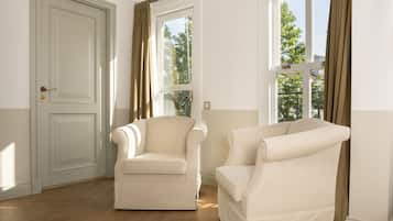 Junior Suite with Balcony and Sea View | 1 bedroom, premium bedding, minibar, in-room safe