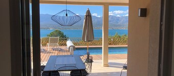 VILLA ALTA-ROCCA - 3CH - CLIM - SEA VIEW - PRIVATE POOL HEATED - NEAR BEACH
