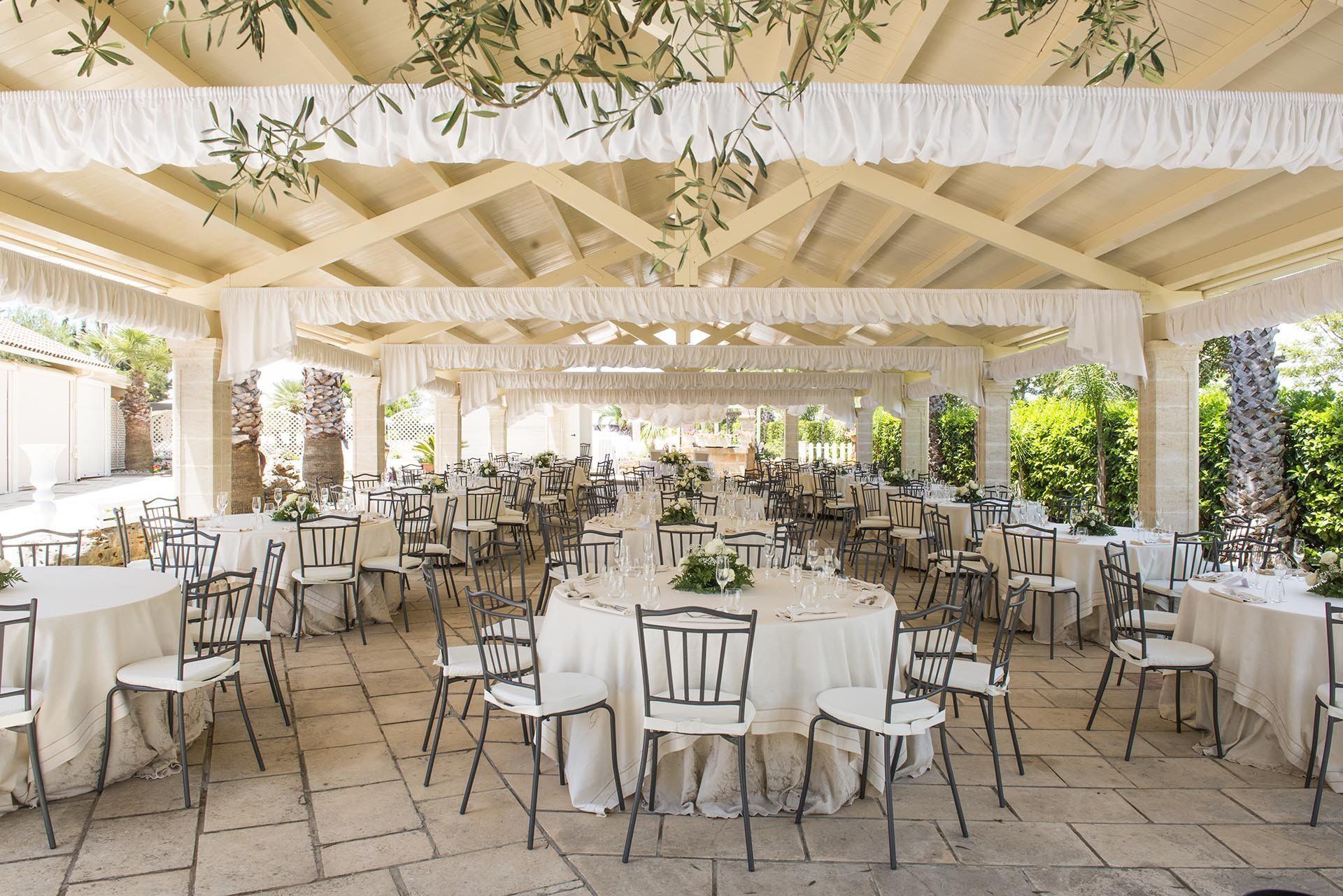 Aussenbereich für Bankette