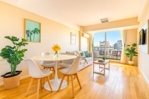 Apartment, 2 Bedrooms | Living area | 43-inch Smart TV with cable channels, TV - Modern & New Apartments in Palermo - by BueRentals (Buenos Aires)