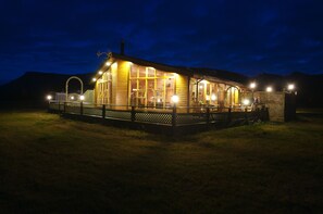 Front of property – evening/night