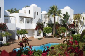 2 outdoor pools, open 11 AM to 8:30 PM, sun loungers