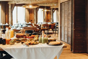 Daily buffet breakfast (EUR 34 per person)