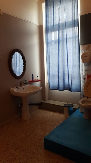 Habitación clásica, 1 cama individual | Baño | Regadera y toallas 