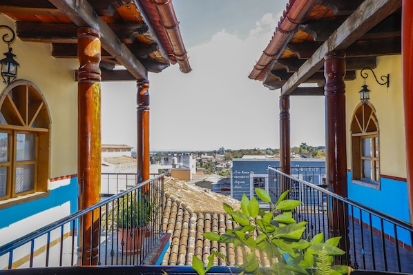 Vue depuis lâhĂ©bergement