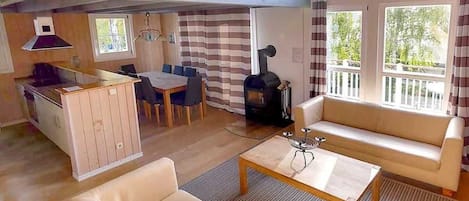 Fernseher, Kamin