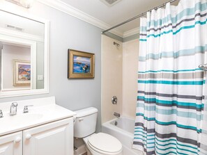 Hair dryer, towels