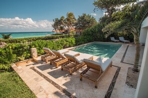Pool - Beach Front Home , Playacar Phase 1, Playa Del Carmen (Playa del Carmen)