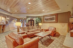 Smart TV, fireplace, DVD player, video library