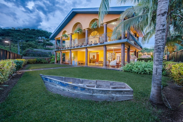 Front of property – evening/night