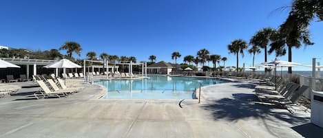 Indoor pool, outdoor pool