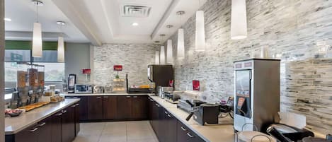 Free daily buffet breakfast