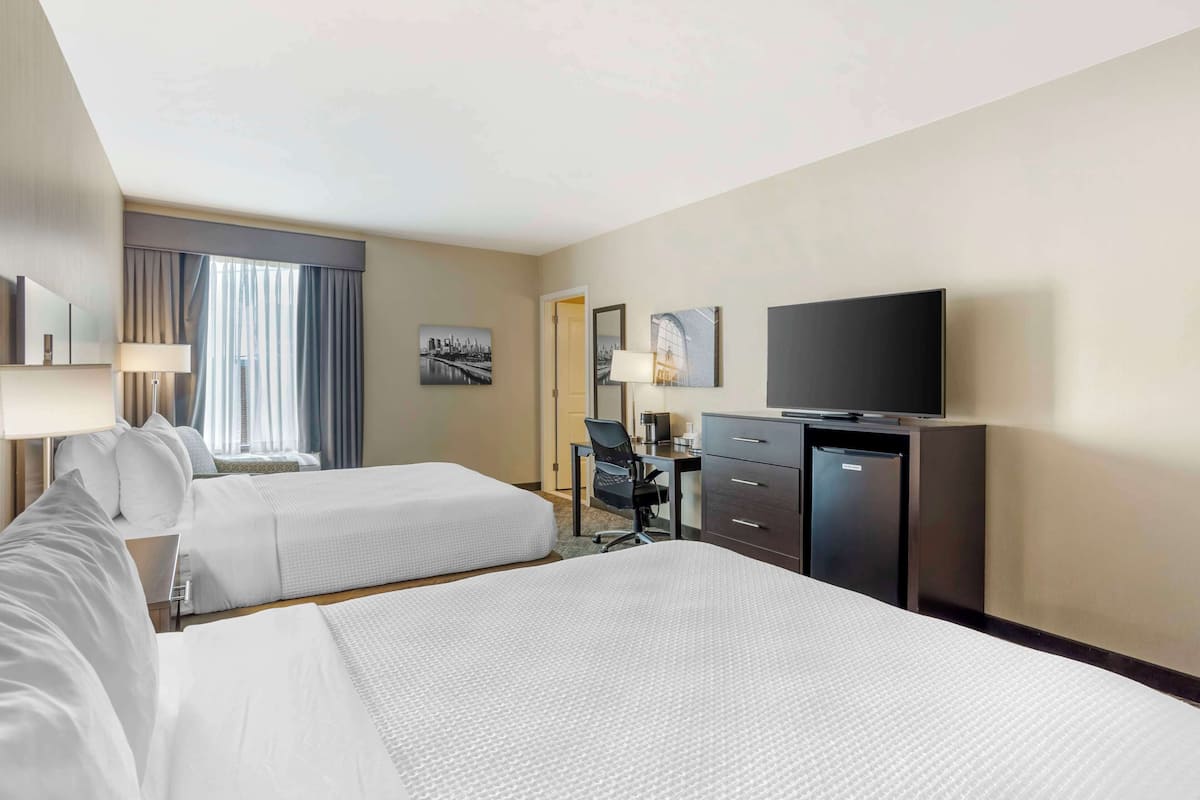 Standard Room, 2 Queen Beds, Non Smoking, Refrigerator (Larger Room)