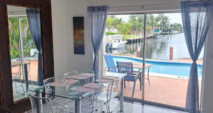 Cozy Duplex overlooks the water and is within walking distance of the beach!