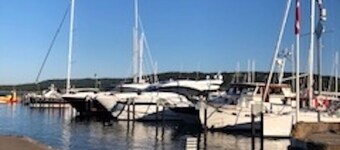 Beautiful luxury log cabin. Two private terrasses. Open fireplace. Pet friendly