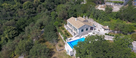 An infinity pool, a heated pool