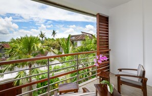 Deluxe Duplex, 2 Bedrooms, Kitchen, Poolside | Balcony view - Echo Beach Villa & Apartment (Canggu)