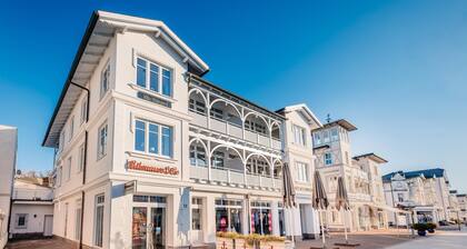 Strandnähe-2 Raum-Apartment mit Balkon-Zentrum von Binz-Villa Hildegard-App.6