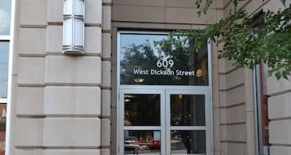 6th Floor Condo in The Dickson with View of Old Main