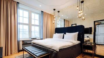 Allergitestet sengetøy, minibar, safe på rommet og individuelt dekorert