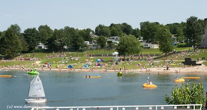 SituĂ© au centre de BĂŒtgenbach, location de vacances Lorea