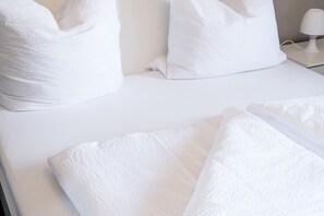 4 habitaciones, tabla de planchar con plancha y cuna de viaje 