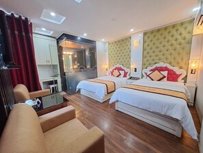 Panoramic Double or Twin Room (VIP 1) | Cadar Frette Itali, peralatan tempat tidur premium, gebar bulu kapas 