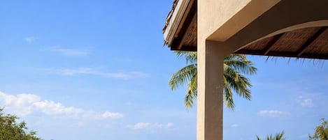 Vue sur la plage/lâocĂ©an