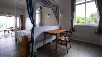 Premium Ocean View with Balcony | In-room safe, desk, laptop workspace, blackout curtains