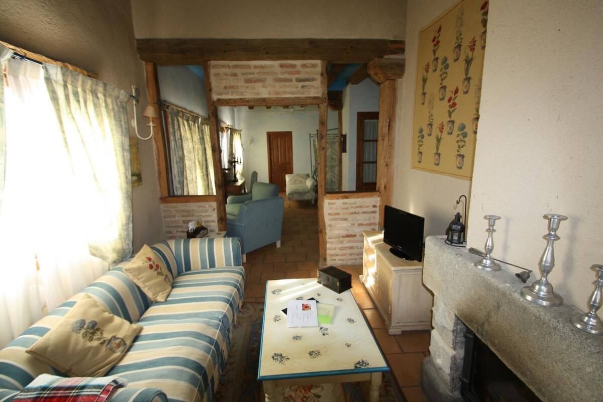 Suite | Living area | Flat-screen TV, fireplace, DVD player