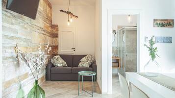 Apartment, zum Garten hin (Melograno) | Wohnbereich