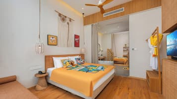 Familien-Zweibettzimmer | Hochwertige Bettwaren, Betten mit Memory-Foam-Matratzen, Zimmersafe