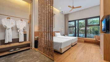 1 chambre, literie de qualité supérieure, matelas mémoire de forme