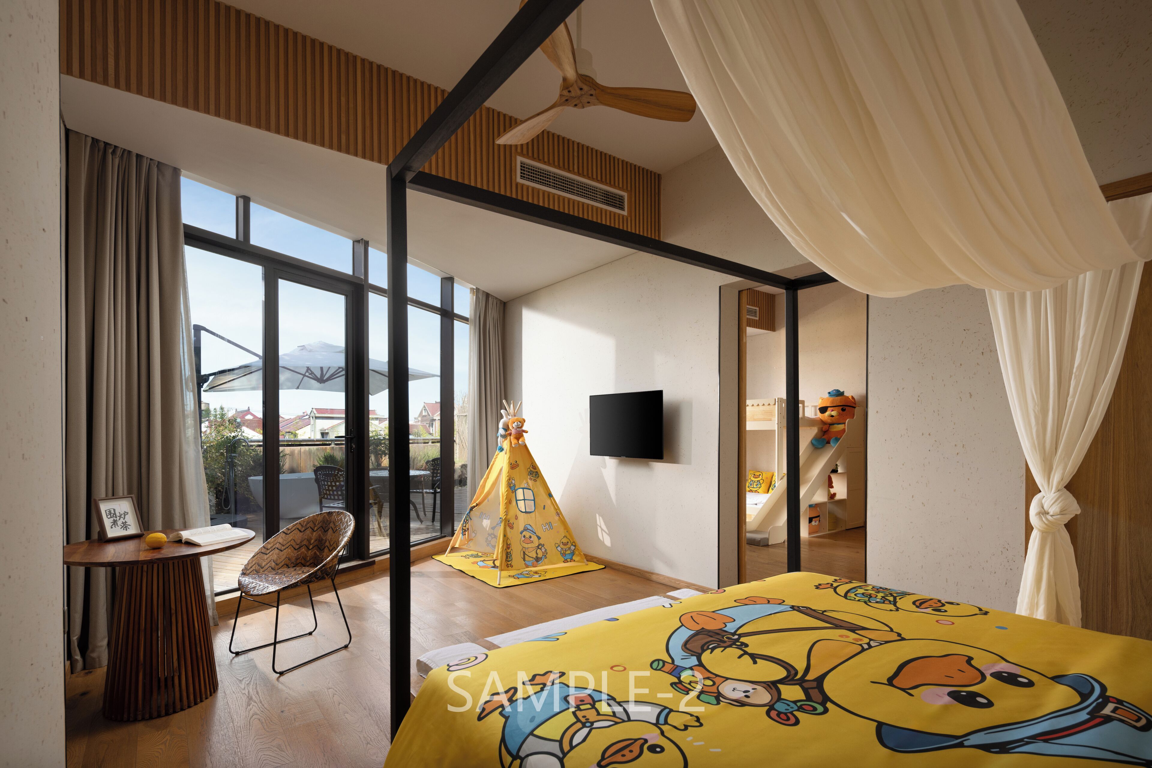 패밀리 스위트 | 고급 침구, 메모리폼 침대, 객실 내 금고, 책상