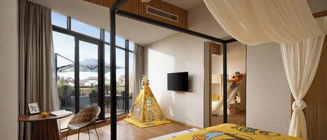 1 habitación y ropa de cama de alta calidad