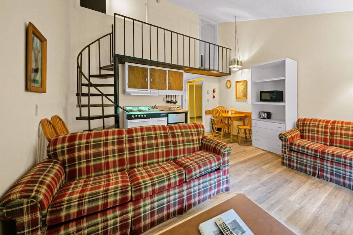 Standard Apartment, Ensuite (Innsbrook) | Living area | 32-inch TV with cable channels, foosball, table tennis
