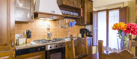 Apartment, 2 Bedrooms | Private kitchen | Full-sized fridge, microwave, oven, stovetop