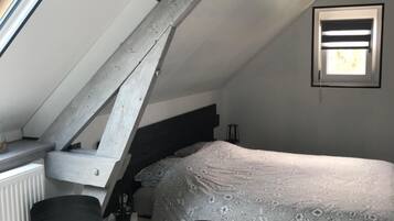 Desk, blackout curtains, soundproofing, iron/ironing board